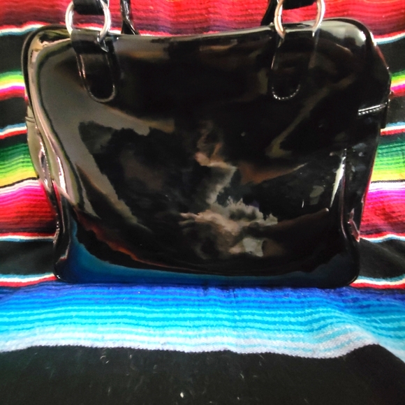 Rare Sourpuss purple sparkle spiderweb purse - Picture 3 of 7